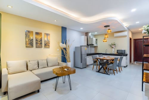 1BR Serviced Apartment For Rent - Phsar Kandal 1, Daun Penh