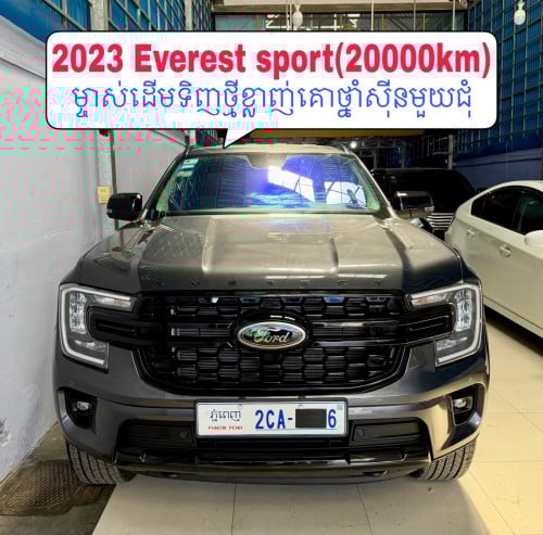 2023 Ford Everest Sport ម៉ាស៊ូត2.0 bi turbo ម្ចាស់ដើមទិញថ្មីខ្លាញ់គោថ្នាំសុីនមួយជុំ