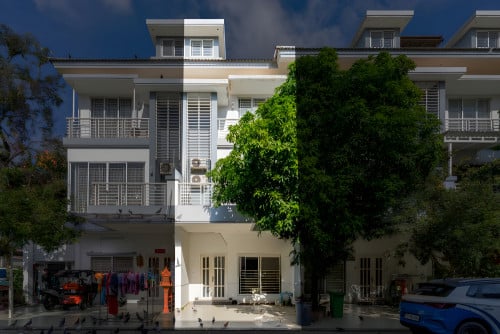 4BR Linked Villa For Rent - Borey Peng Huoth, Russey Keo, Phnom Penh