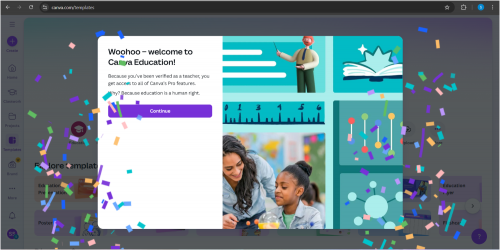 Canva Education 500 Member | Lifetime