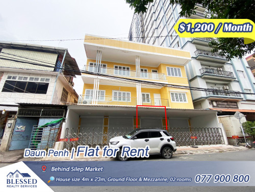 Daunh Penh, Behind Silep Market 💥 Flat for Rent 💥