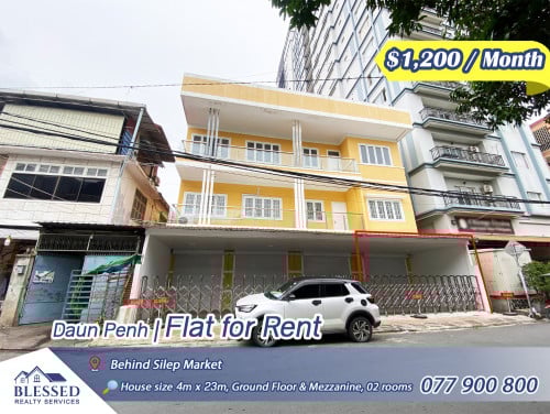 Daunh Penh, Behind Silep Market 💥 Flat for Rent 💥