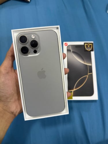 iPhone 16 Pro Max 256G Model XA ប្រេីរសុីម ថ្មរ 100% សឹកអេក្រង់
