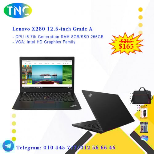 Lenovo X280 12.5-inch i5 7th Generation RAM 8GB/SSD 256GB