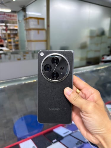 Oppo Find N3 Black Global Sim2 Ram16GB HD512GB Phone Condition 90% , ជាំអេក្រង់ក្នុង&ឆ្នូត១ខ្សែ