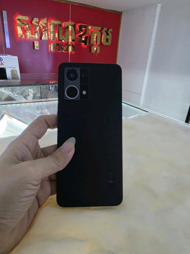 OppoReno7 ram8G+4G/256G sim2 ស្អាត 98%របស់ក្រុមហ៊ុន