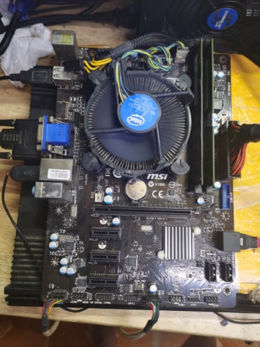 Sell motherboard of MSI+CPU Ci3-4170+Fan+Ram 8GB (4th Generation)