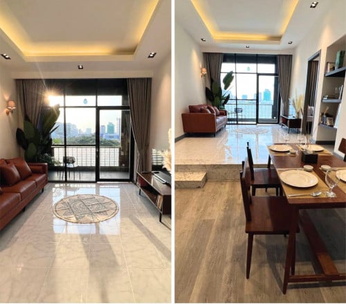 The building at BKK1, which has rooms for rent, is located in the heart of Phnom Penh.