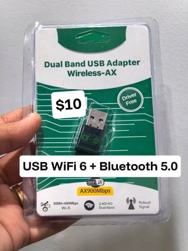 USB WiFi, Bluetooth, WiFi + Bluetooth