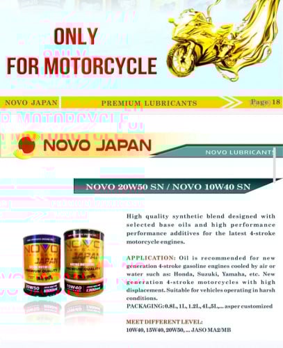 ប្រេងម៉ាសុីនម៉ូតូ ជប៉ុនសុទ្ធ  តម្លៃធូរខ្លាំង សម្រាប់បងៗ ជាងម៉ូតូ