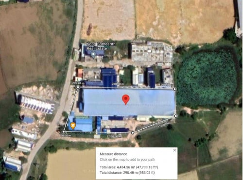 រោងចក្រនិងឃ្លាំងសម្រាបលក់នៅ ជិតផ្លូវក្រវាត់ក្រុងទី3 (មានជំណូល $4,000/ខែ)