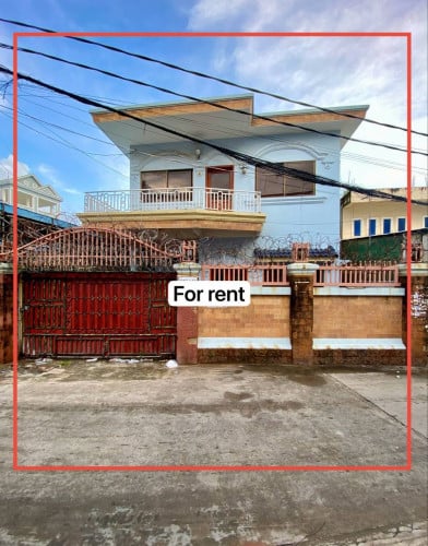 ផ្ទះសម្រាប់ជួល! នៅស្ទឹងមានជ័យ ផ្លូវចូលមុខពេទ្យរ៉ុស្សី   | Shop house rent opposite Russian Hospital
