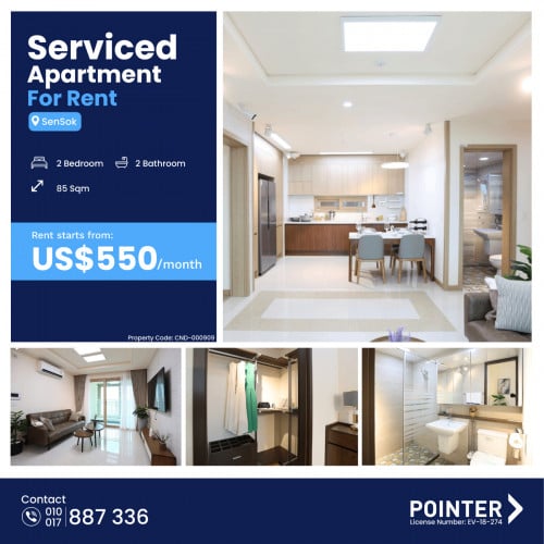 🏢 2 Bedroom Korean Style Apartment For Rent at Booyoung Town along Russian BLVD