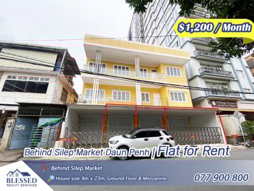 Daunh Penh, Behind Silep Market 💥 Flat for Rent 💥