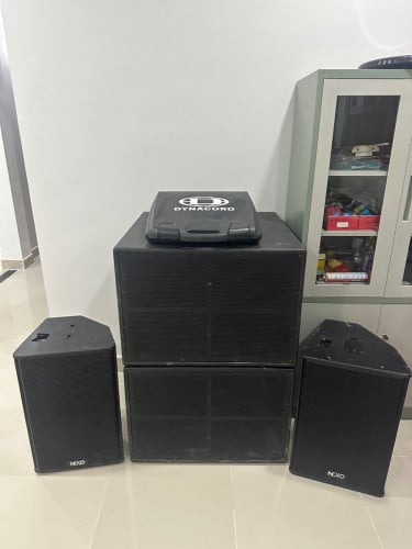 Dynacord amp / controller + Dynacord amp / controller + microphone systems