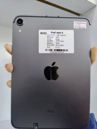 ipad mini6 64G sim+ wifi