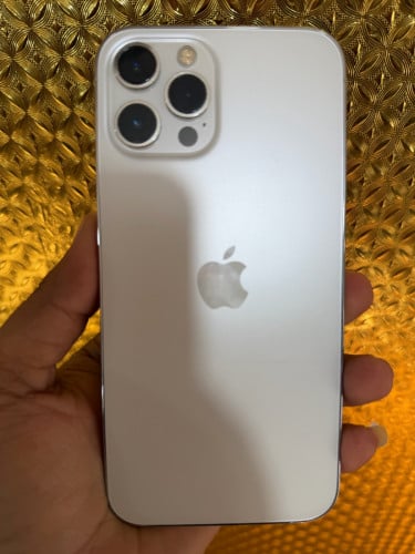 iPhone 12 Pro Max 256g LLA សាណុំសុីន100% ពណ៍ស លក់310$