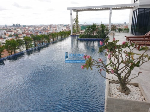 N752 | Toul Svay Prey 2 Bedrooms Apartment with Swimming Pool For Rent