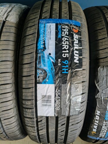 លក់សំបកថ្មី 195/65/15 សំបកខ្មែរ SAILUN តម្លៃក្រោមទីផ្សារ