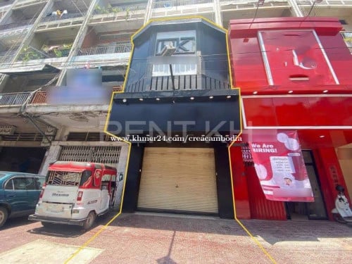 ផ្ទះអាជីវកម្មសម្រាប់ជួលនៅជិតផ្សារធំថ្មី,7 មករា/Shop House for Rent at Sangkat Mittapheap,7 Makara