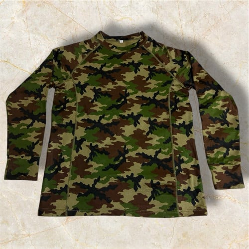អាវយឺត​ ប៉ារ៉ា​ បែបជប៉ុនCamouflage long T-shirtMade in Japan  សាច់ត្រជាក់👍