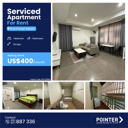 🏢 1 Bedroom Apartment for Rent in 7 Makara