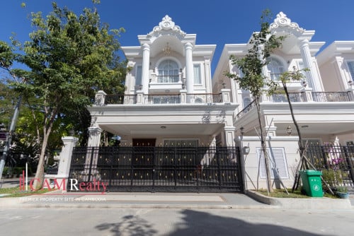 4 Bedrooms Prince B Villa For Rent In Borey ML Tiara 50m