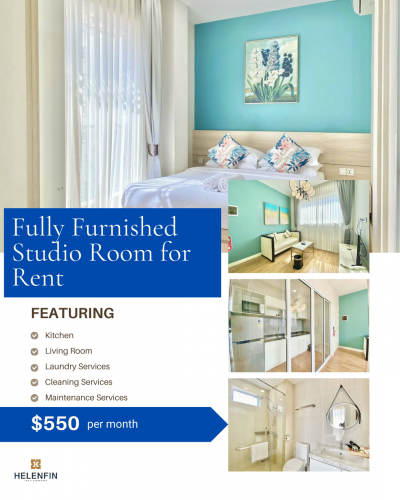 BKK 1 | Studio Room for Rent $550 per month