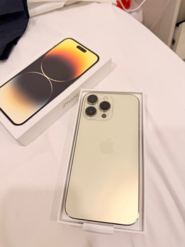 Iphone 14 pro max gold 512GB LL/A សាណុំស៊ីន