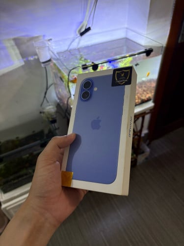 iPhone 16Plus 128G Blue នៅធានា5ខែមានទាំងប្រអប់ស្អាត