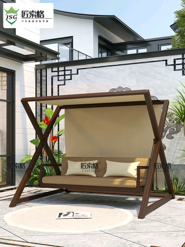 Outdoor swing in the courtyard, popular outdoor garden, balcony swing chai