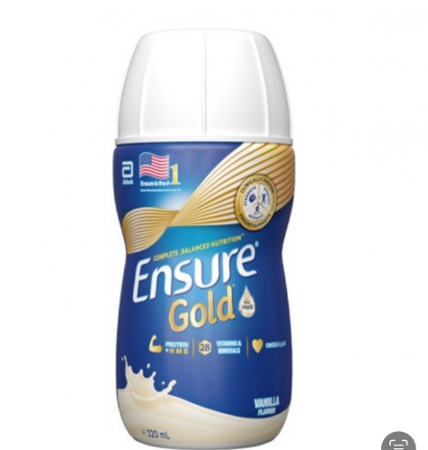 ទឹកដោះគោ Ensure Gold ប្រភេទដប 220ml 24ដប ក្នុង ១កេះ