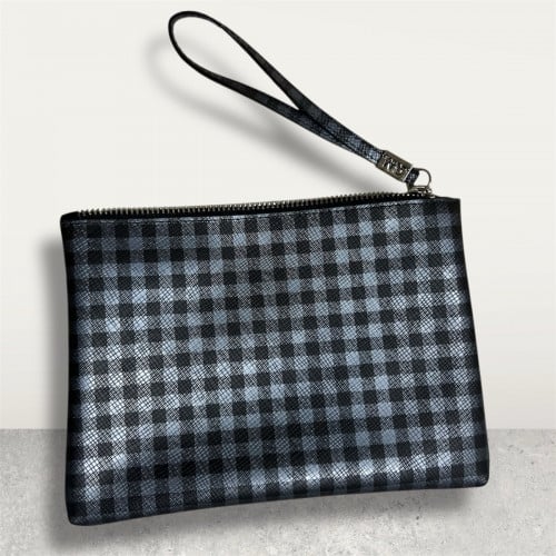 កាបូប​កៀបក្លៀក​ បែប​បុរាណ​Italian Clutch Bag Wristlet Purse Studded Zipper Italy GUM Gianni