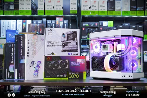 🔥ឈុត PC Build មួយទឹកកម្រ​រ #ASUS #ROG RTX 5070 12GB