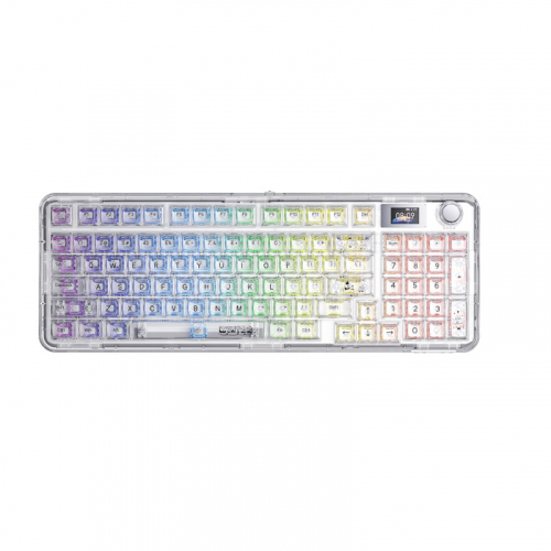 AULA F-NB98 White Tri-mode (USB/Wiresless 2.4G/Bluetooth) Gaming Keyboard