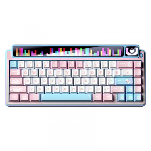 AULA LEOBOG AMG65 65% Wireless Bluetooth 3-Mode Mechanical Keyboard Gasket Creammy Pink