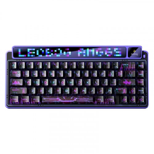 AULA LEOBOG AMG65 65% Wireless Bluetooth 3-Mode Mechanical Keyboard Gasket Purple Black