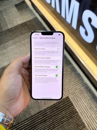 iPhone 13 Pro Max 128G Grade A សំណុំហ្សីន ថ្ម86%