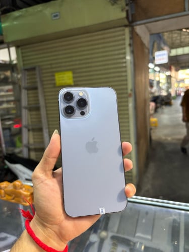 Iphone13pro max 128G LL sim2 eSIM ម៉ាសុីនអេក្រង់ស្រុីន ស្នាមហ្វិលលឿងដូចរូប