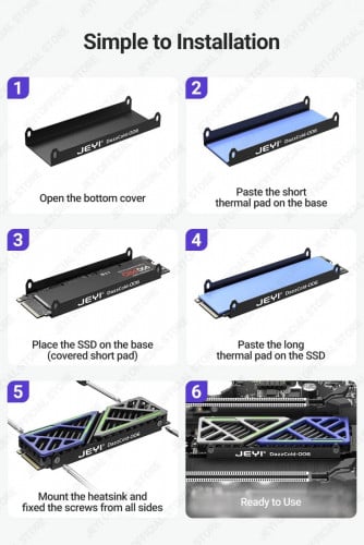 JEYi Dazzcold M.2 SSD Heatsink 2280 NVME