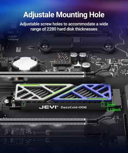 JEYi Dazzcold M.2 SSD Heatsink 2280 NVME