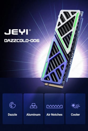 JEYi Dazzcold M.2 SSD Heatsink 2280 NVME