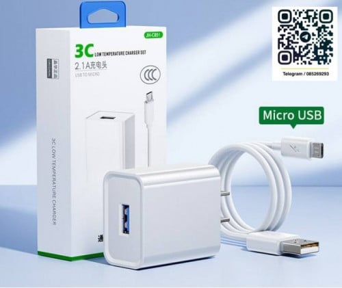 JH-C851 USB Charger Adapter Micro USB 5V⎓2.1A