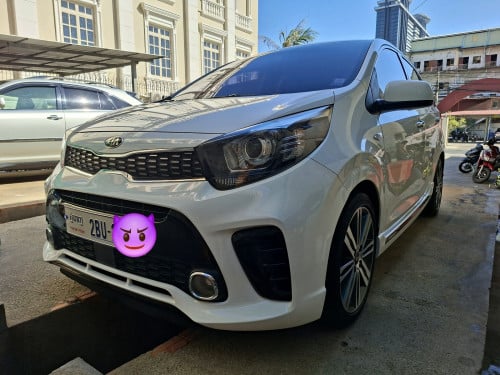 Kia Morning ឆ្នាំ2017 Full smart key2គ្រាប់ ពណ៍ស ស្លាកលេខ2BU××××.