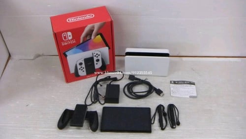 Nintendo switch Oled all accessory with charger dock grip all