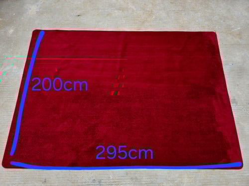 Red Non-Slip Floor Mat Water Absorbent for Home 200x295