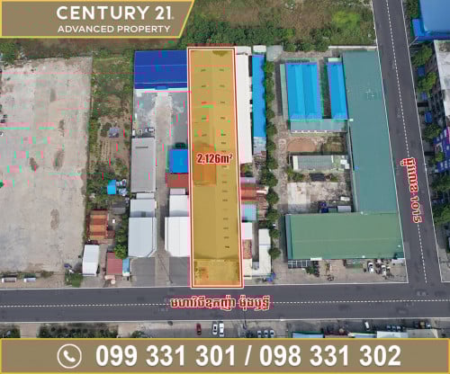 🏡 ដីមានឃ្លាំង និងផ្ទះ លើផ្លូវធំ មហាវិថីឧកញ៉ា ម៉ុងឫទ្ធី ត្រូវការលក់បន្ទាន់ខ្លាំង