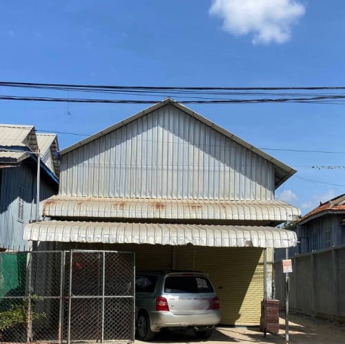 🔰ឃ្លាំងអាជីវកម្មសម្រាប់ជួលនៅលើផ្លូវធំ សង្កាត់ព្រែកថ្មី ច្បាអំពៅ។