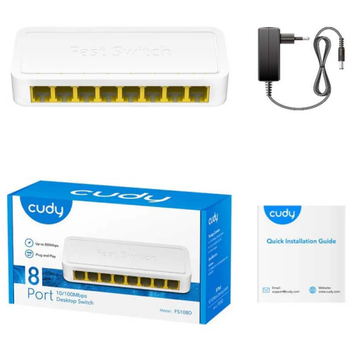 CUDY FS108D 8-Port 10/100Mbps Desktop Switch