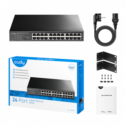 CUDY GS1024 24-Port Gigabit Unmanaged Switch